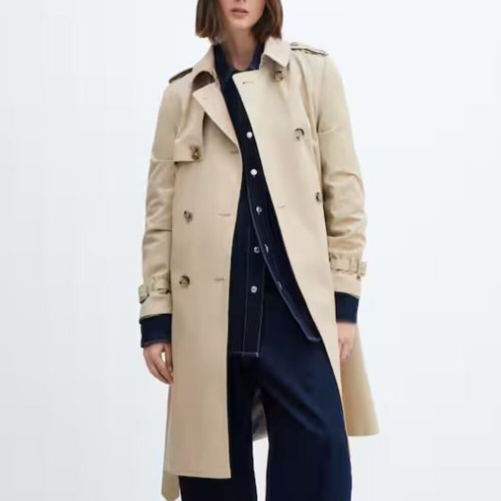 Mango Classic trench coat with belt